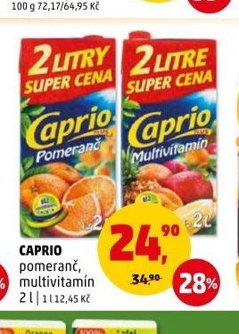 CAPRIO pomeranč, multivitamin