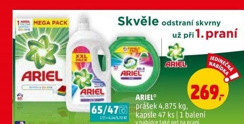 Ariel prášek, kapsle, gel