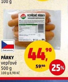 PÁRKY vepřové