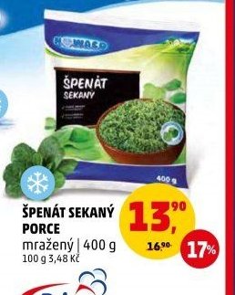 ŠPENÁT SEKANÝ PORCE