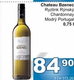Víno Ryzlink rýnský Chateau Bzenec