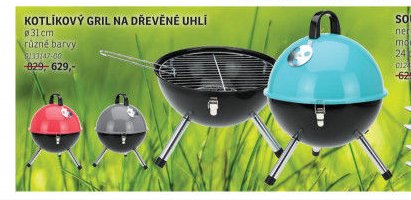 Kotlíkový gril na dřevěné uhlí
