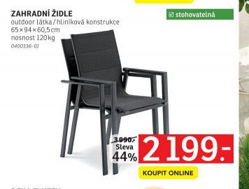ZAHRADNÍ ŽIDLE