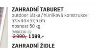 ZAHRADNÍ TABURET