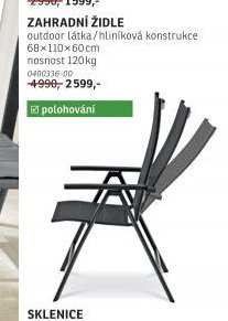 ZAHRADNÍ ŽIDLE