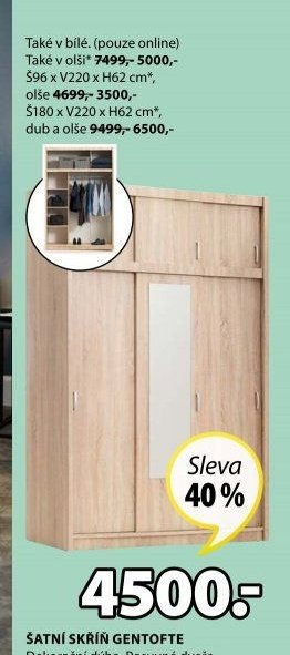 Šatní skříň GENTOFTE