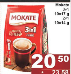 Instantní káva porcovaná 3v1 Mokate