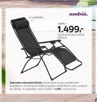 Zahradní relaxační křeslo