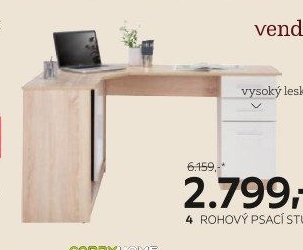 Rohový psací stůl