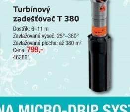 Turbínový zadešťovač T 380