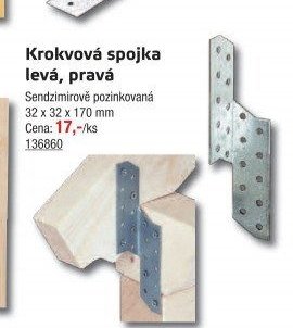 Krokvová spojka levá, pravá - UNI HOBBY akcniletaky.com