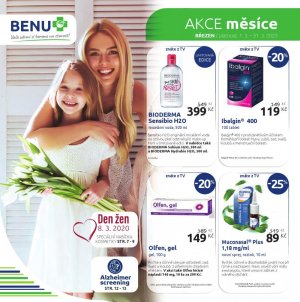 akční leták BENU Lékárna 1.3.2020-31.3.2020