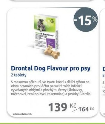 Drontal Dog Flavour pro psy