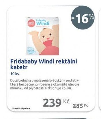 Fridababy Windi rektální katetr