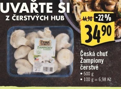 Česká chuť Žampiony čerstvé