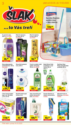 akční leták Šlak drogerie 3.3.2020-17.3.2020