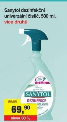 Dezinfekční univerzální čistič ve spreji Sanytol
