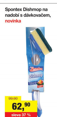 Houbička s dávkovačem na nádobí Spontex