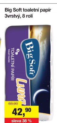 Toaletní papír 3vrstvý Big Soft