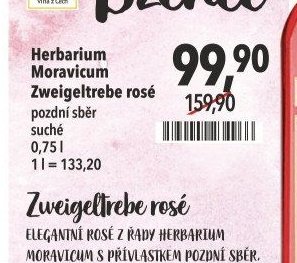 Herbarium Moravicum Zweigeltrebe rosé