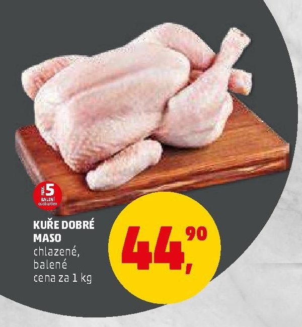 KUŘE DOBRÉ MASO chlazené, balené