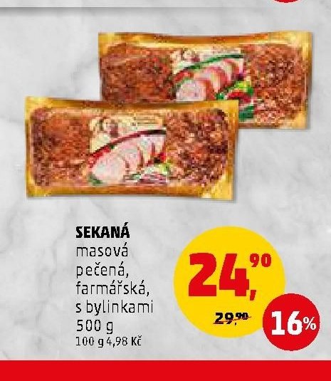 SEKANÁ masová pečená, farmářská, s bylinkami