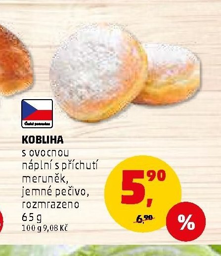 Kobliha s ovocnou náplní