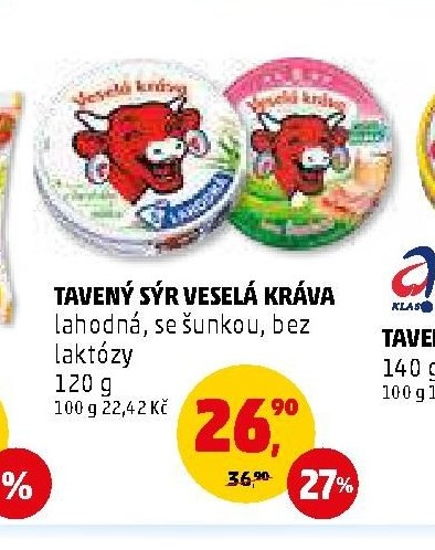 Tavený sýr Veselá kráva 120 g