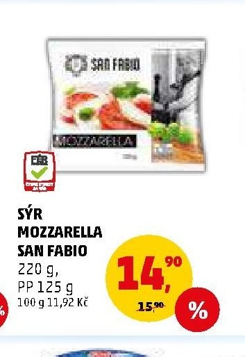 Sýr Mozzarella San Fabio 220 g