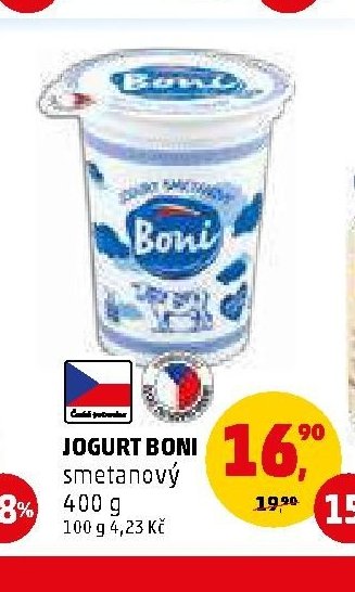Jogurt Boni smetanový 400 g