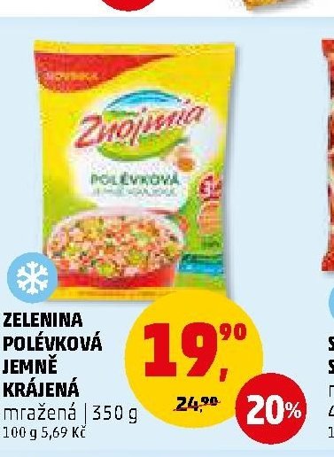 ZELENINA POLÉVKOVÁ JEMNĚ KRÁJENÁ
