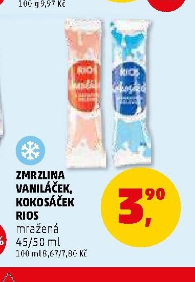 ZMRZLINA VANILÁČEK, KOKOSÁČEK RIOS
