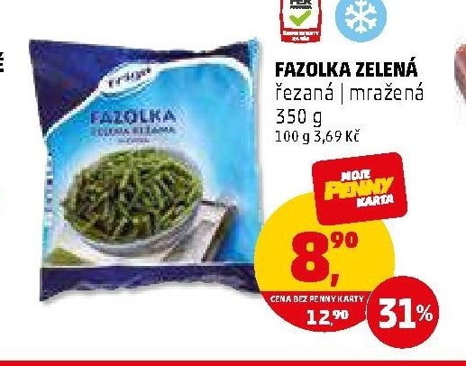 FAZOLKA ZELENÁ ŘEZANÁ