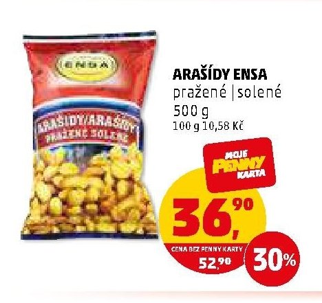 ARAŠÍDY ENSA pražené | solené 500 g
