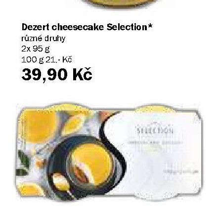 Dezert cheesecake Selection