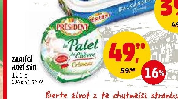 Zrající kozí sýr