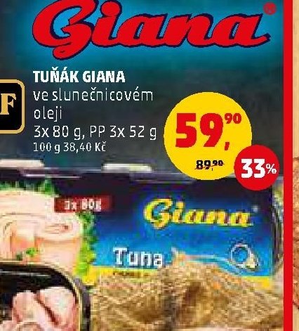 Tuňák Giana 3x 80 g