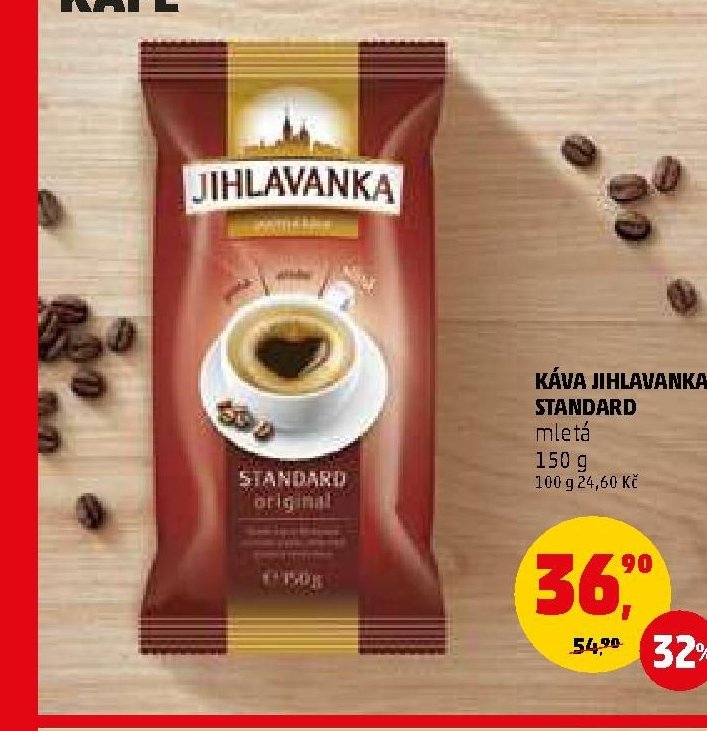 Káva Jihlavanka Standard mletá 150g