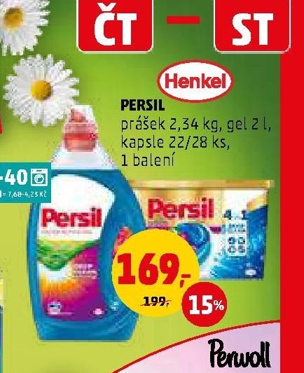 Persil prací prášek/gel/kapsle