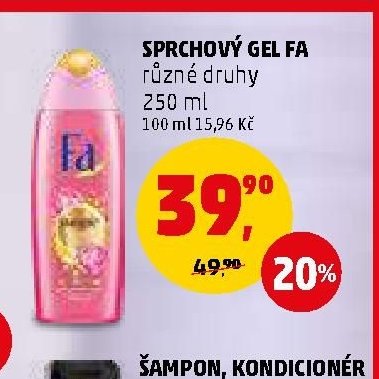 Sprchový gel Fa