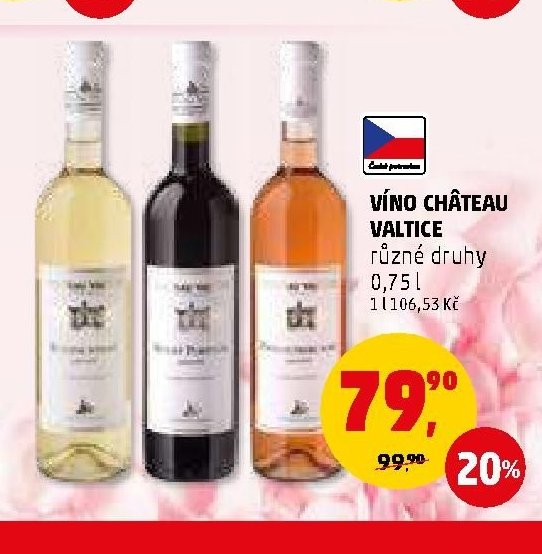 VÍNO CHÂTEAU VALTICE různé druhy