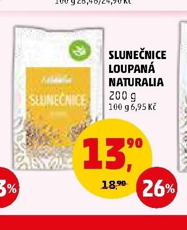 SLUNEČNICE LOUPANÁ NATURALIA 200 g