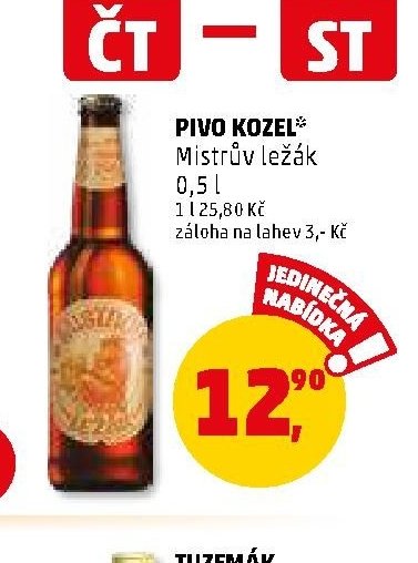 PIVO KOZEL Mistrův ležák