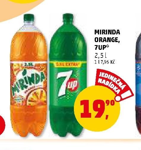 MIRINDA ORANGE, 7UP 2,5 l