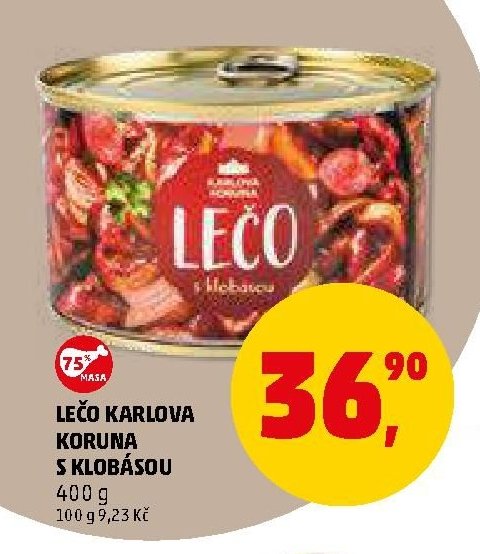 LEČO KARLOVA KORUNA S KLOBÁSOU