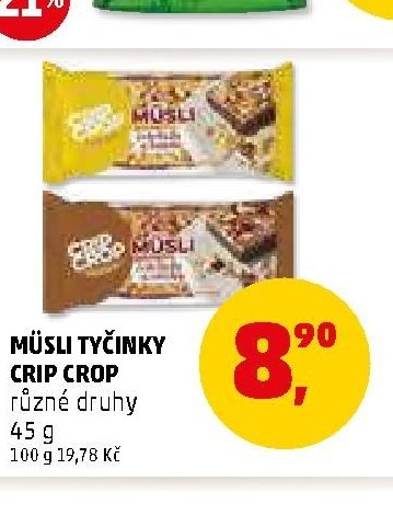 MÜSLI TYČINKY CRIP CROP
