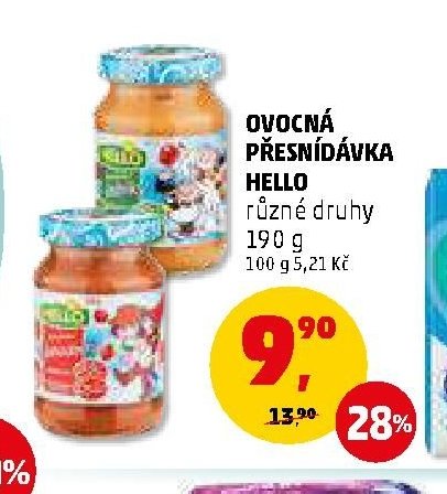 Ovocná přesnídávka Hello
