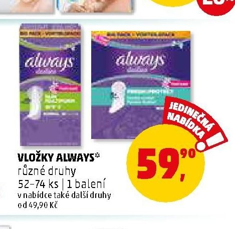 Vložky Always