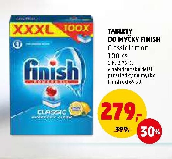 TABLETY DO MYČKY FINISH Classic lemon