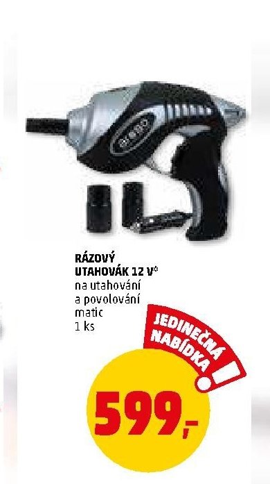 RÁZOVÝ UTAHOVÁK 12 V